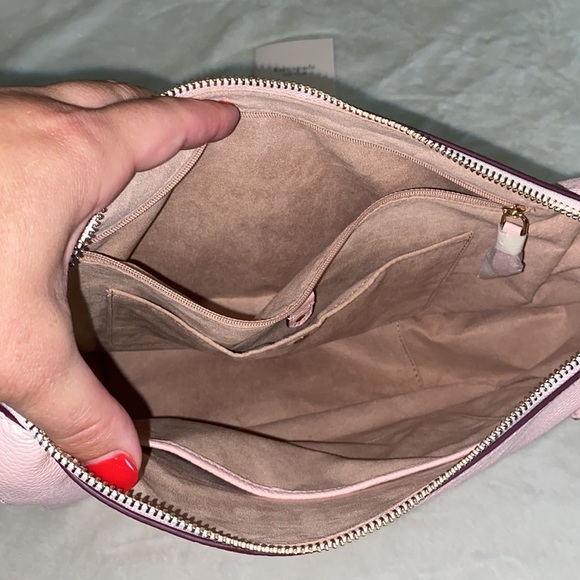 Kate Spade Light Pink Shoulder Bag with Tassel and Spade key Ring. NWOT - Picture 5 of 10